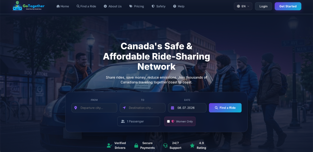 GoTogether - Ride-Sharing Startup