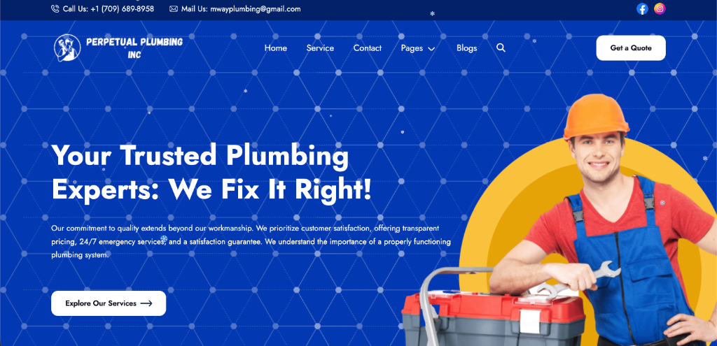 Perpetual Plumbing Inc - Corporate Platform & Admin Dashboard